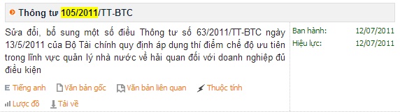 Van ban phap luat - Thong tin chung