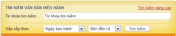 Van ban dieu hanh - Tim kiem