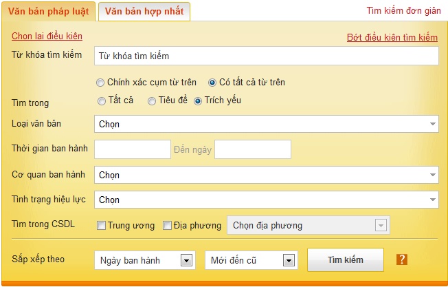 Tim kiem theo nhieu tieu chi