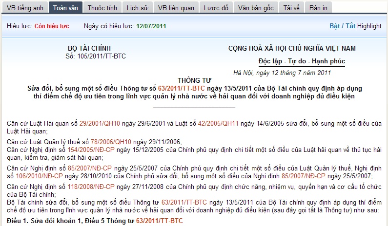 Van ban phap luat - Toan van 1