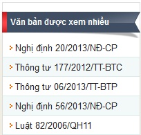 Van ban phap luat - wpVB Xem nhieu